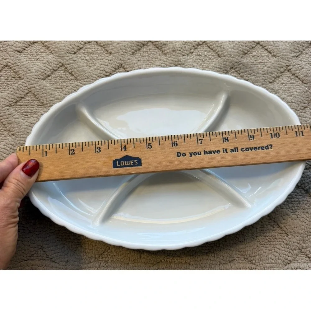 Studio Silversmiths Cordon Bleu Oval Sectional Server Platter